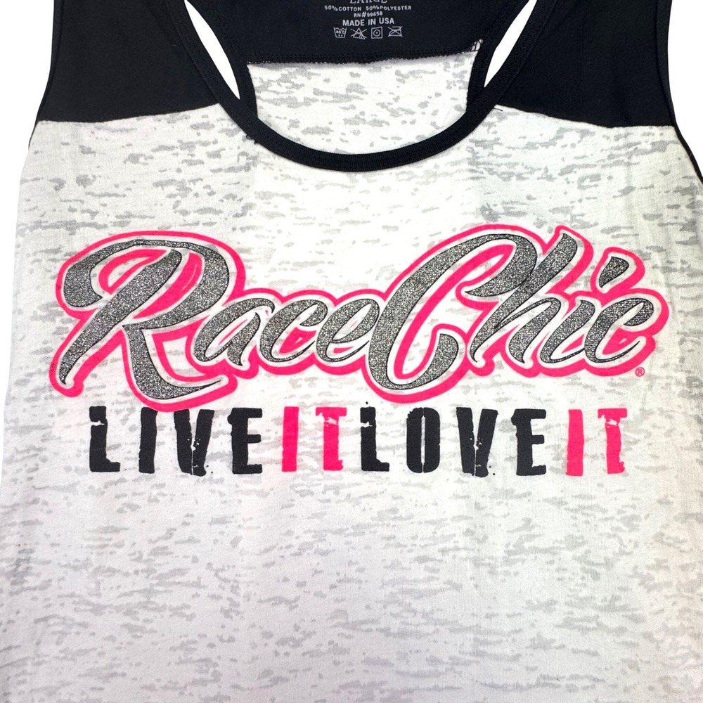 Blue 84 Tank Top Womens Large‎ Racing Race Chic Live It Love It Girly Race Shirt